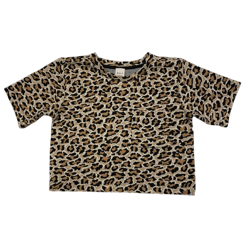 Top Short Sleeve By Maeve In Animal Print, Size: S